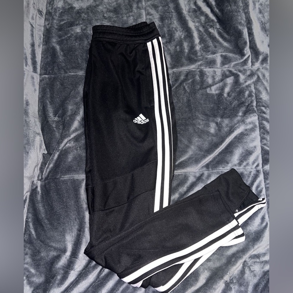 XS black and black adidas pants , athletic clothing